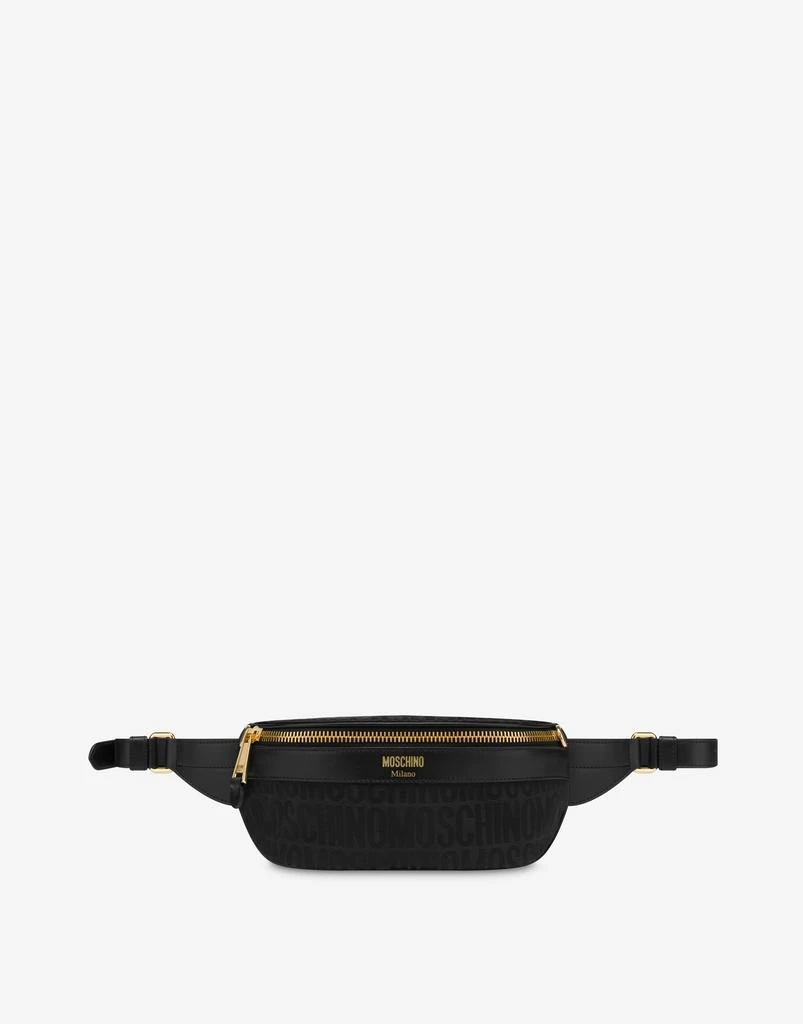 Moschino All-over Logo Nylon Belt Bag 1