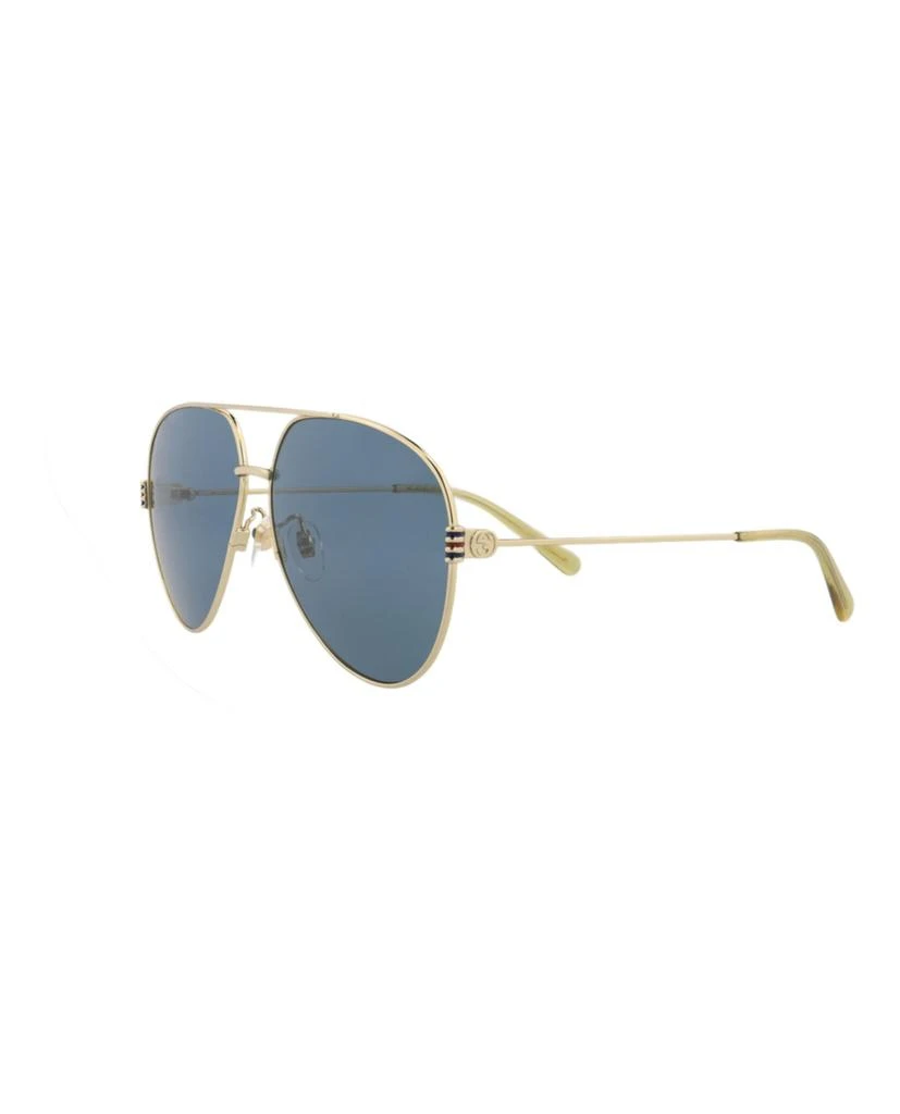 Gucci Aviator-Frame Metal Sunglasses 2