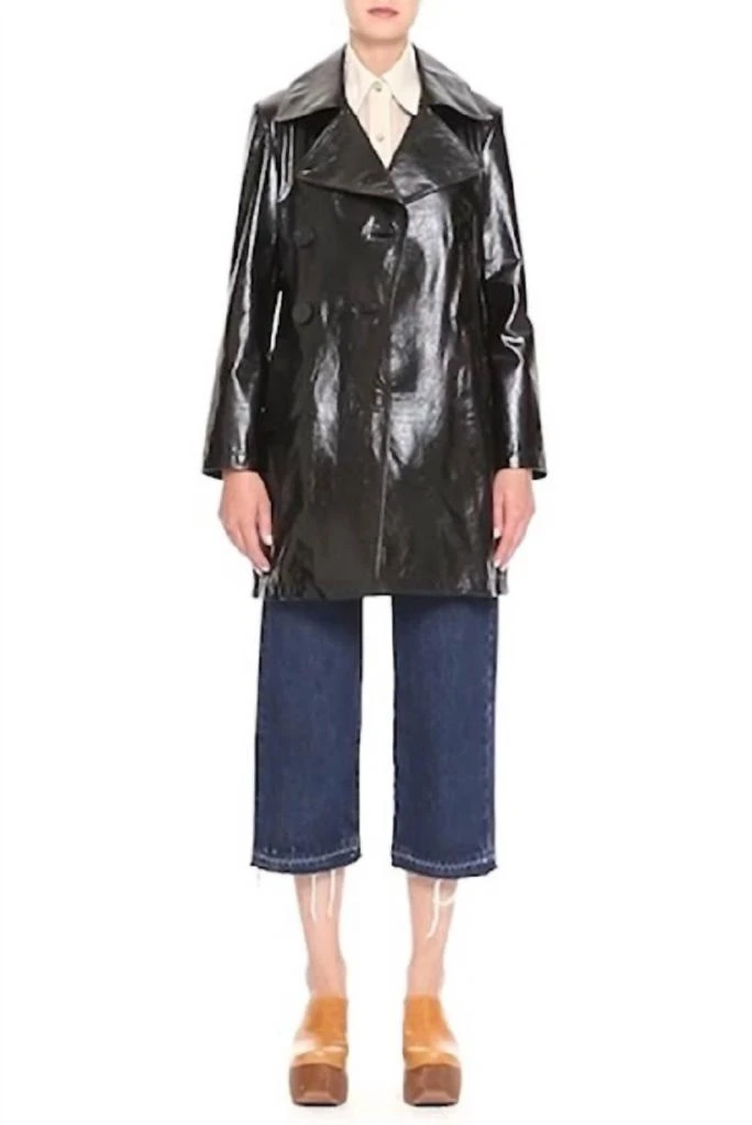 Simon Miller Simon Miller - Bowa Double Breasted Glossy Leather Jacket 6