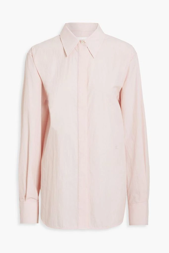 HELMUT LANG Cotton-blend poplin shirt 1