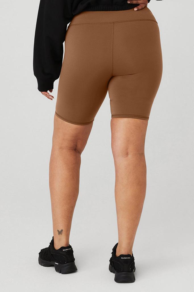 Brown Alo High Waist Biker Short 7