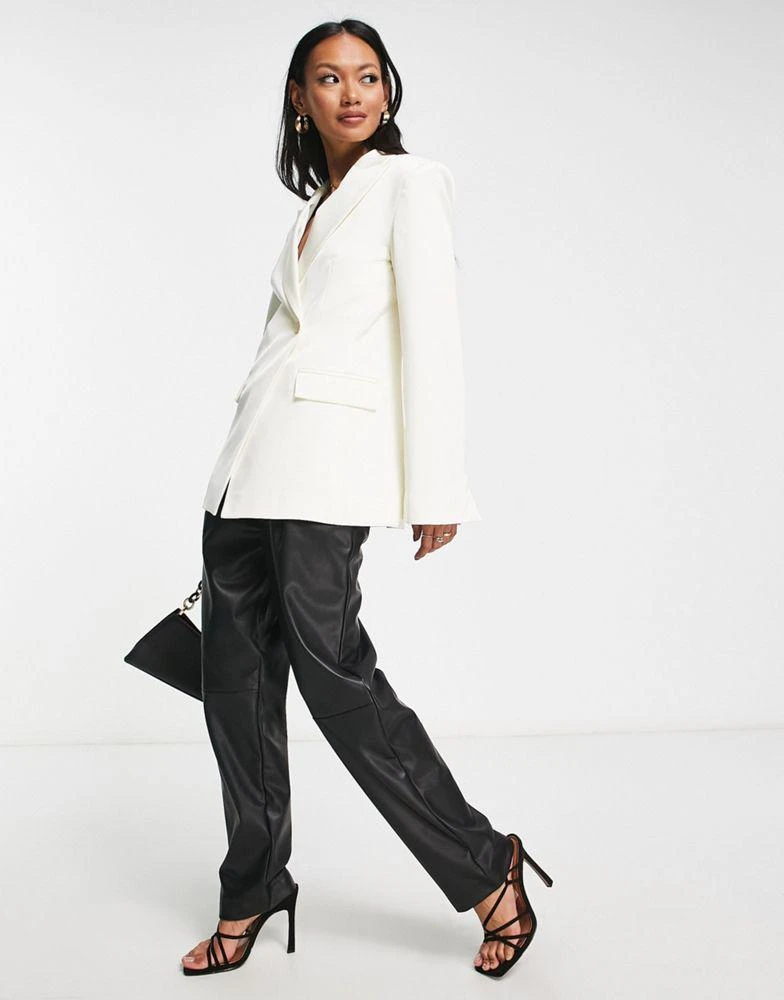 & Other Stories & Other Stories fitted co-ord blazer in white 4