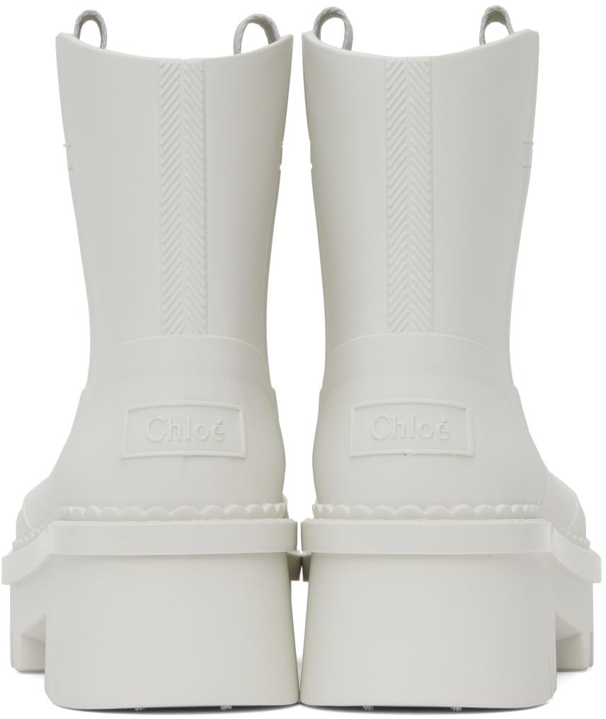 Chloe White Raina Rain Boots