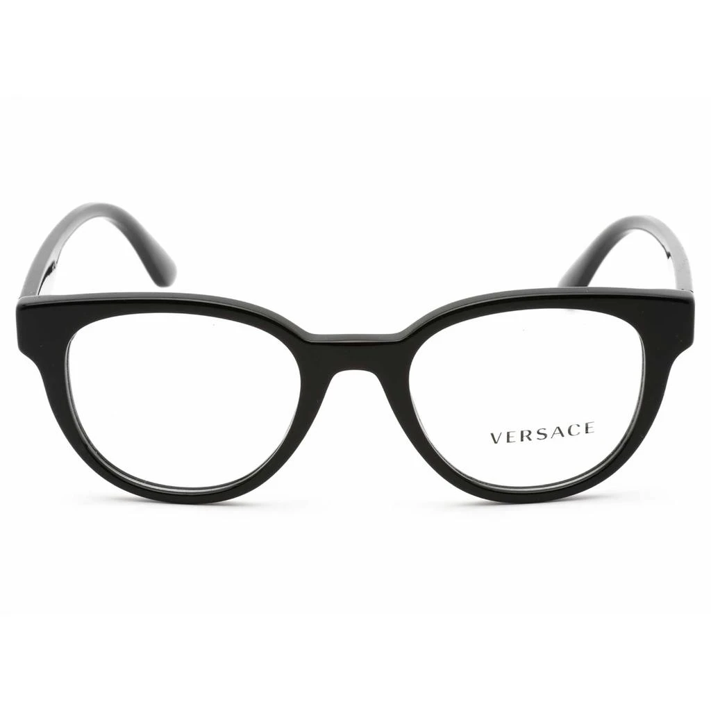 Versace Versace Men's Eyeglasses - Black Round Full Rim Frame Clear Demo Lens | 0VE3317 GB1 2