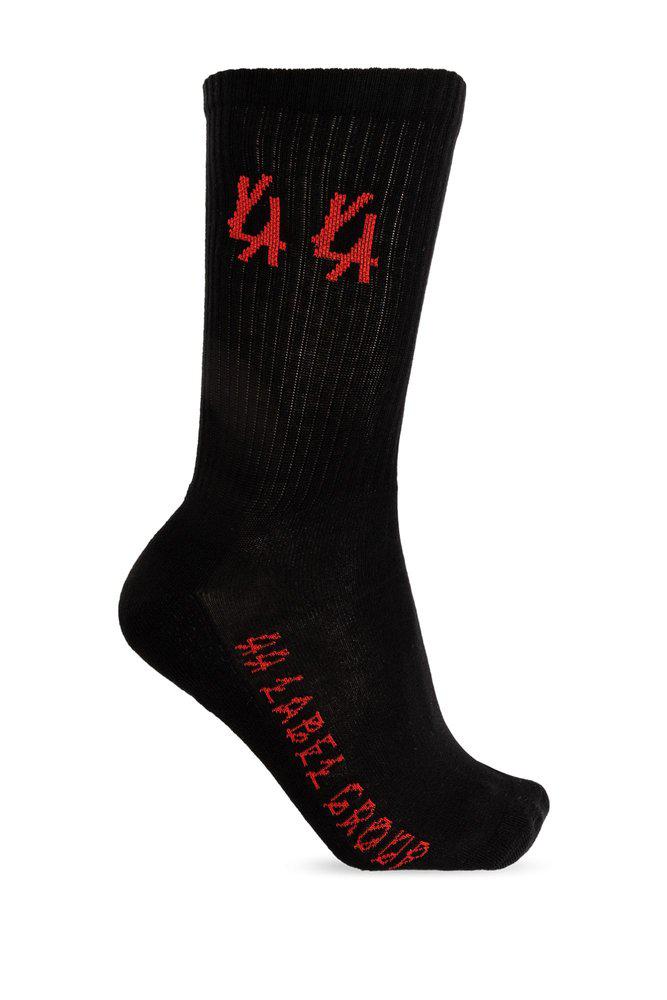 44 Label Group 44 Label Group Logo Intarsia-Knit Socks