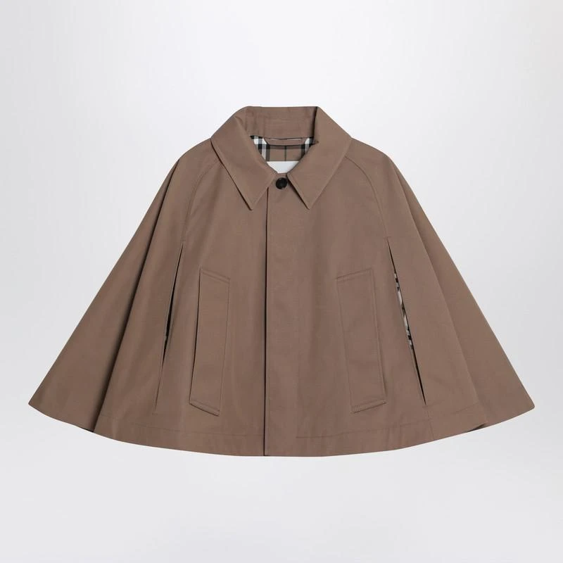 Burberry Burberry Cropped Cape In Blend 1