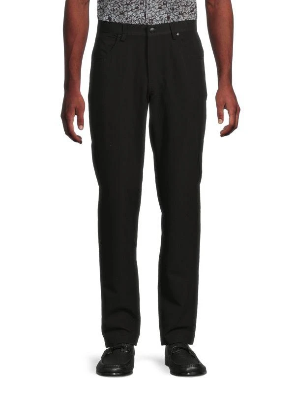 Report Solid Flat Front Pants 1