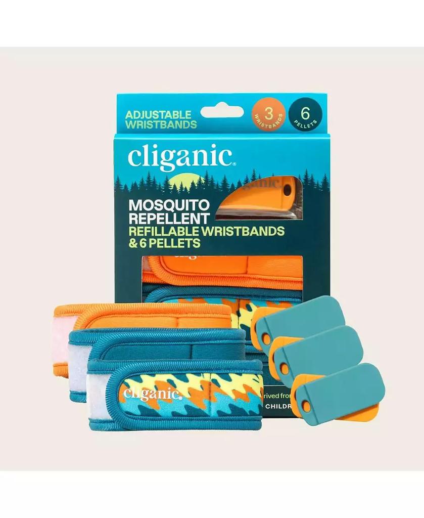 Cliganic Mosquito Repellent Refillable Wristbands - 3PK 
6 Refills