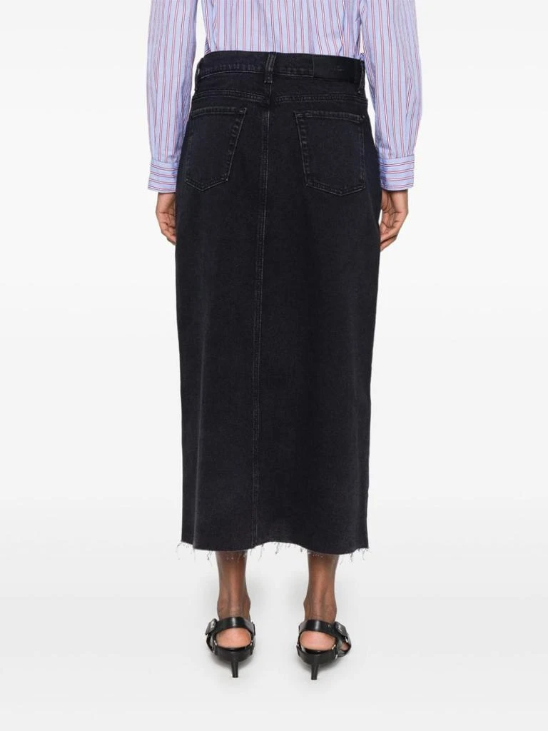 7 For All Mankind 7 FOR ALL MANKIND - Kellie Denim Cotton Skirt 4