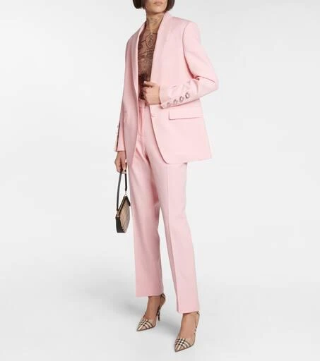 Burberry Mid-rise slim wool pants 2