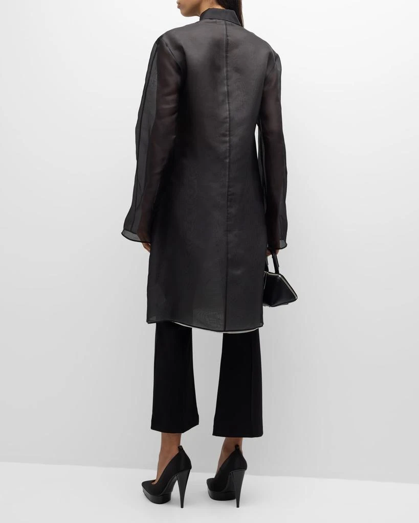 BITE Studios Radieux Ruffle Silk Organza Midi Shirtdress 4