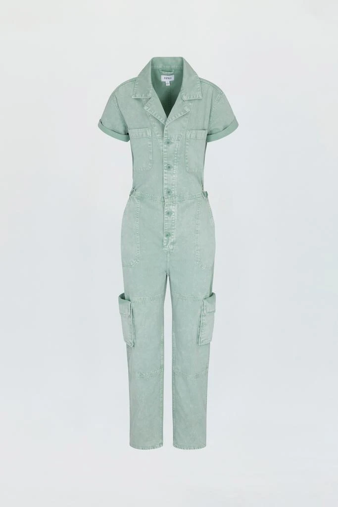 Pistola Denim Grover Cargo Jumpsuit - Aloe Snow 6