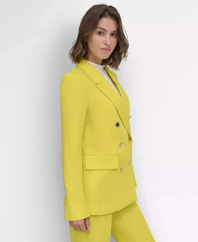 DKNY Petite Classic Double-Breasted Blazer 3