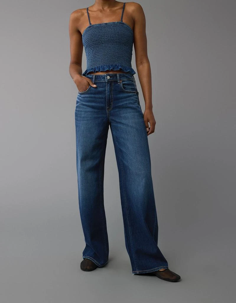 AE AE Dreamy Drape Stretch Super High-Waisted Baggy Wide-Leg Jean 1