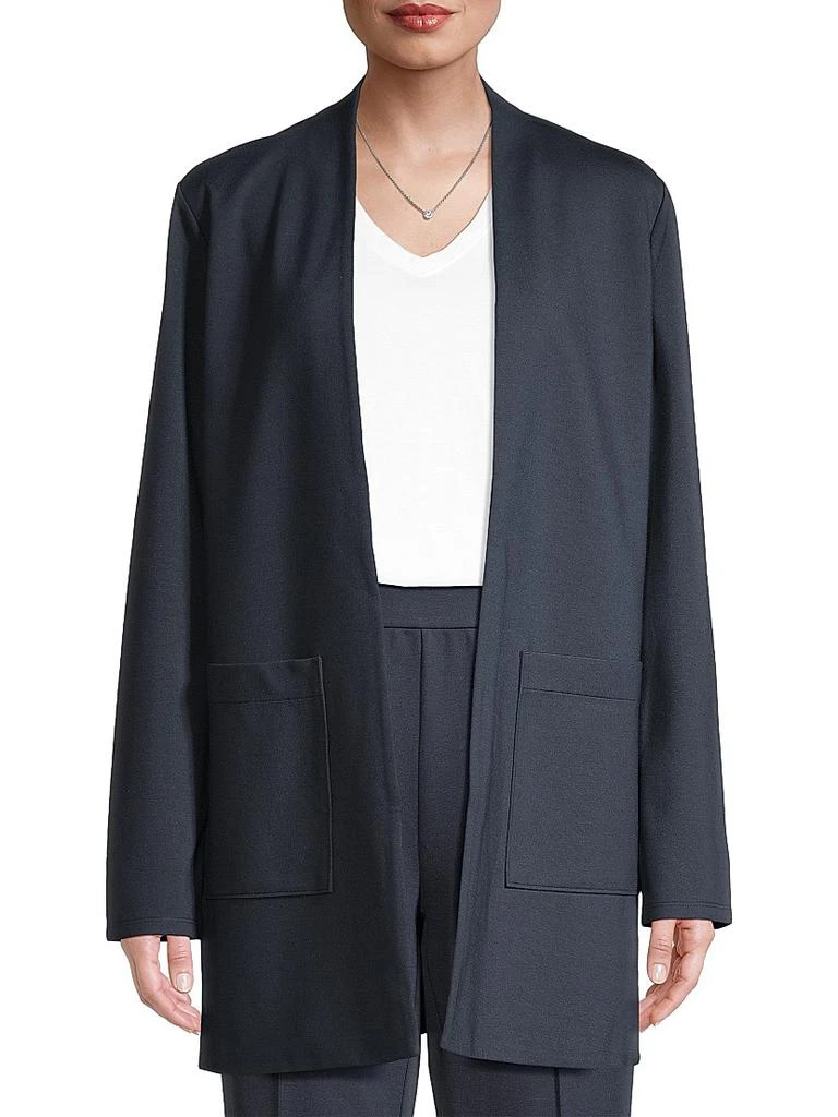 Eileen Fisher Stretch-Jersey Open-Front Jacket 3