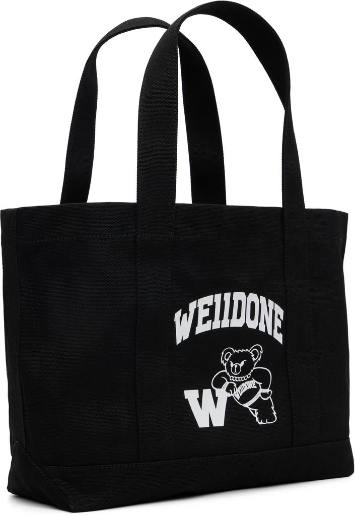 We11done Black Varsity Canvas Tote 2