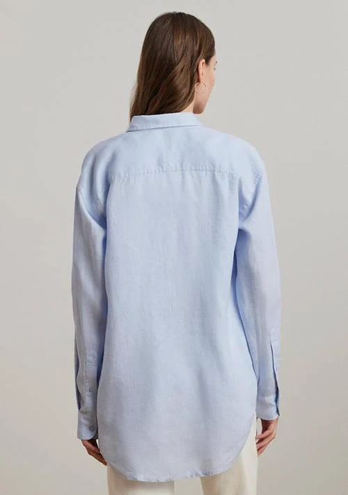 Ralph Lauren Ralph Lauren Oversize Floral Logo Linen Shirt 2