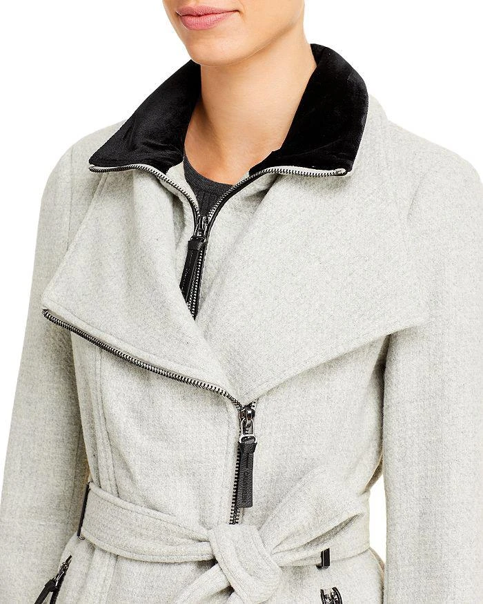 Calvin Klein Contrast Trim Belted Coat 4