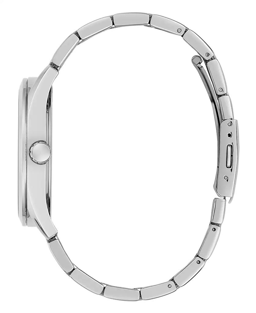GUESS Men
s Multi-Function Silver-Tone Stainless Steel Watch 42mm
