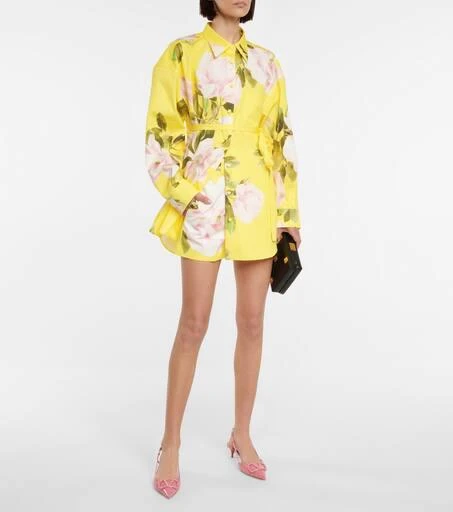 Valentino Valentino floral cotton and silk shorts 2