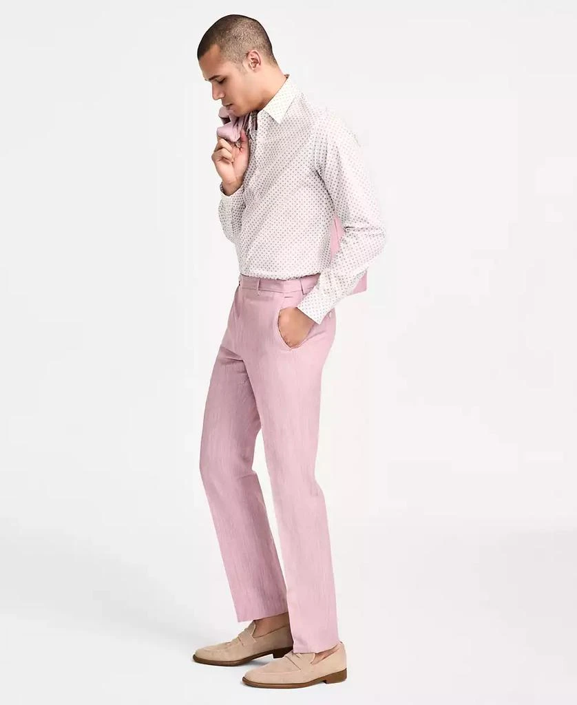 Michael Kors Men's Classic Fit Pink Suit Separates Pant 2