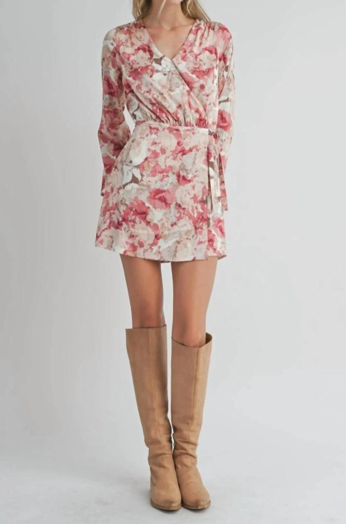 Sadie & Sage Sadie & Sage - Women's Surplice Overlap Floral Romper