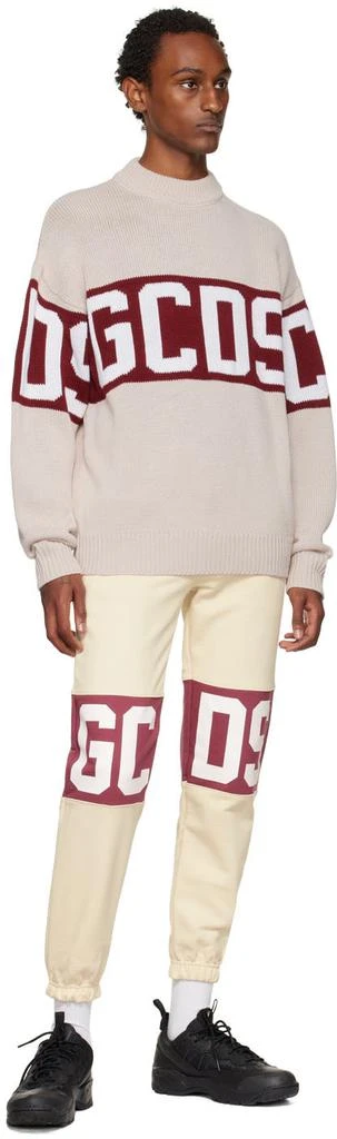 GCDS Off-White Band Sweater 4