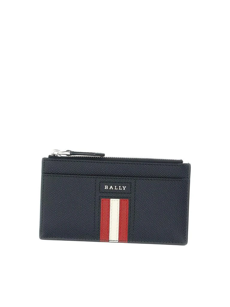 Bally Bally Logo Plaque Zip-Up Cardholder 1