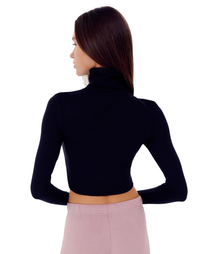 Splits59 Jackson Ribbed Cropped Turtleneck