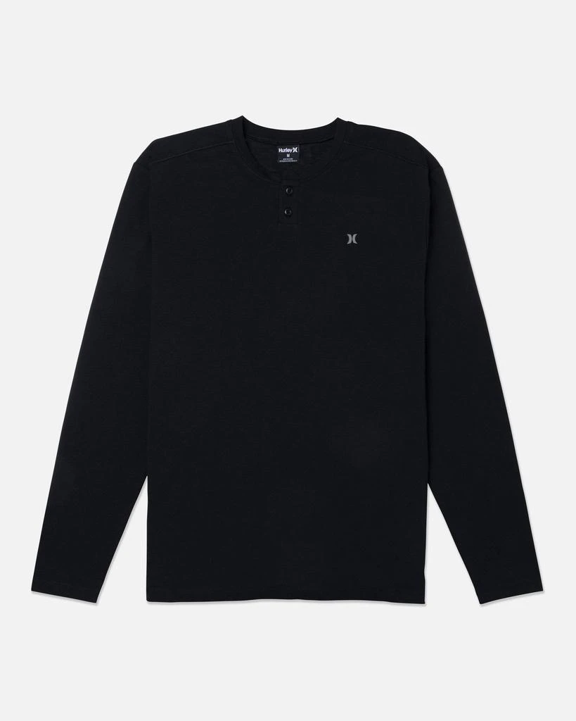 United Legwear Men's H2O-Dri Slub Long Sleeve Henley T-Shirt 1