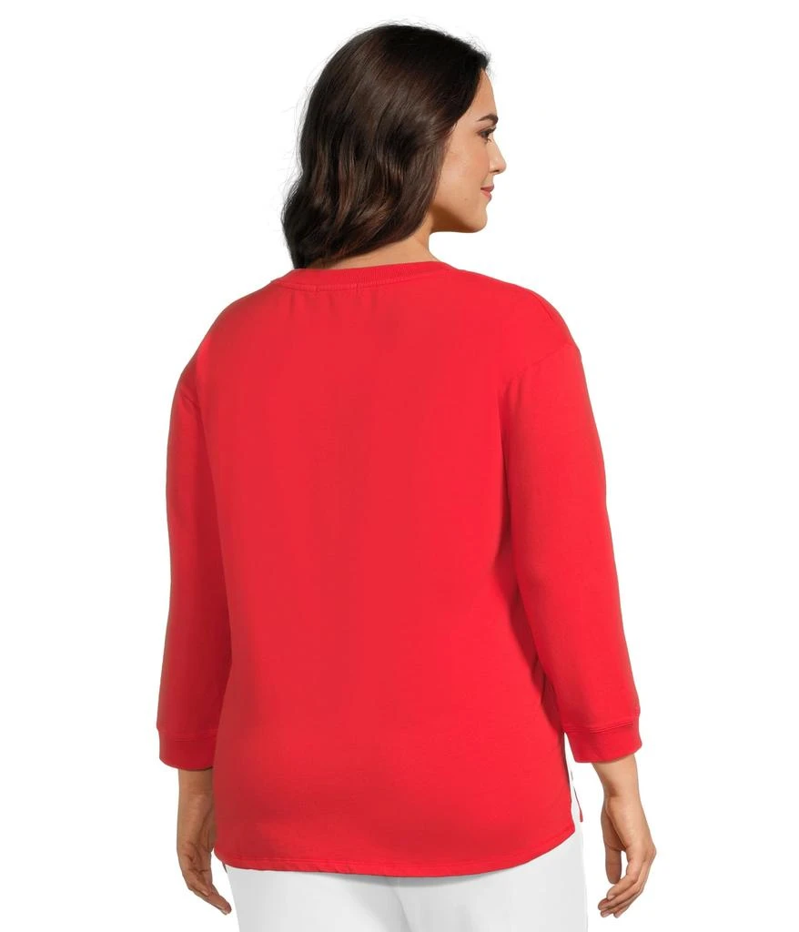 Mod-o-doc 3/4 Sleeve Hi-Lo Tunic with Side Slits 3