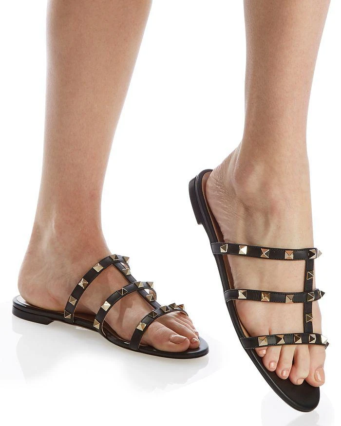 Valentino Women's Rockstud Slide Sandals 2