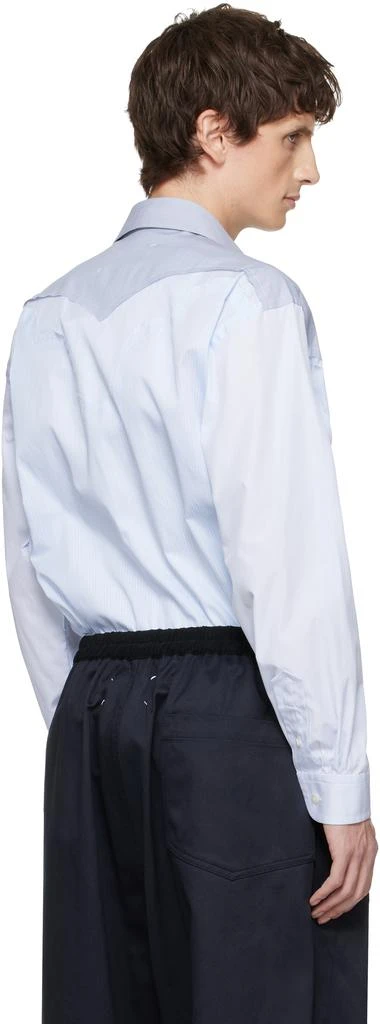 MAISON MARGIELA Blue Paneled Shirt 3