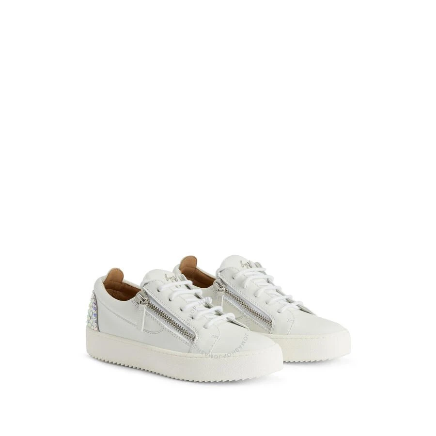 Giuseppe Zanotti Gail Rhinestone-Embellished Leather Sneakers 2