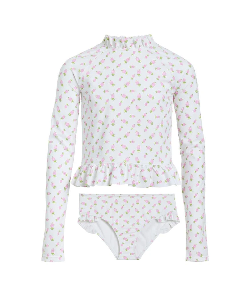 Janie and Jack Pineapple Rashguard Swim Set (Toddler/Little Kid/Big Kid)