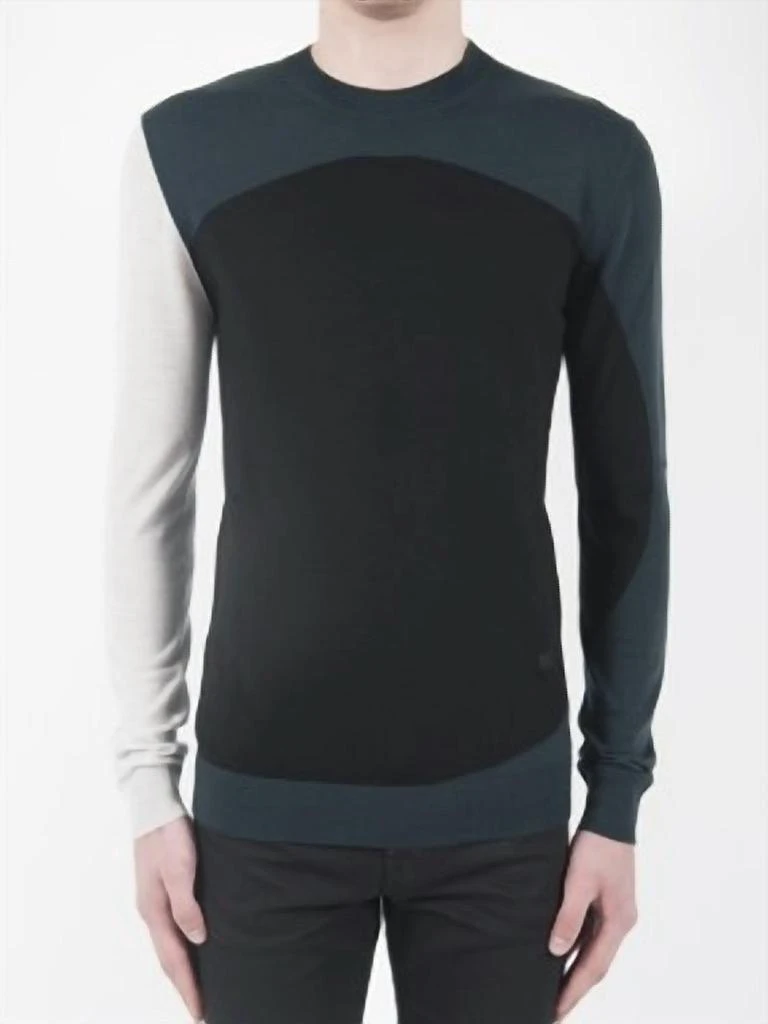 Mcq Alexander Mcqueen Mcq Mens Colourblock Crew Neck In Black 1