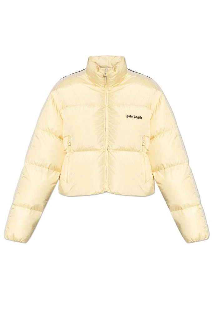Palm Angels Palm Angels Logo Embroidered Cropped Down Jacket 1