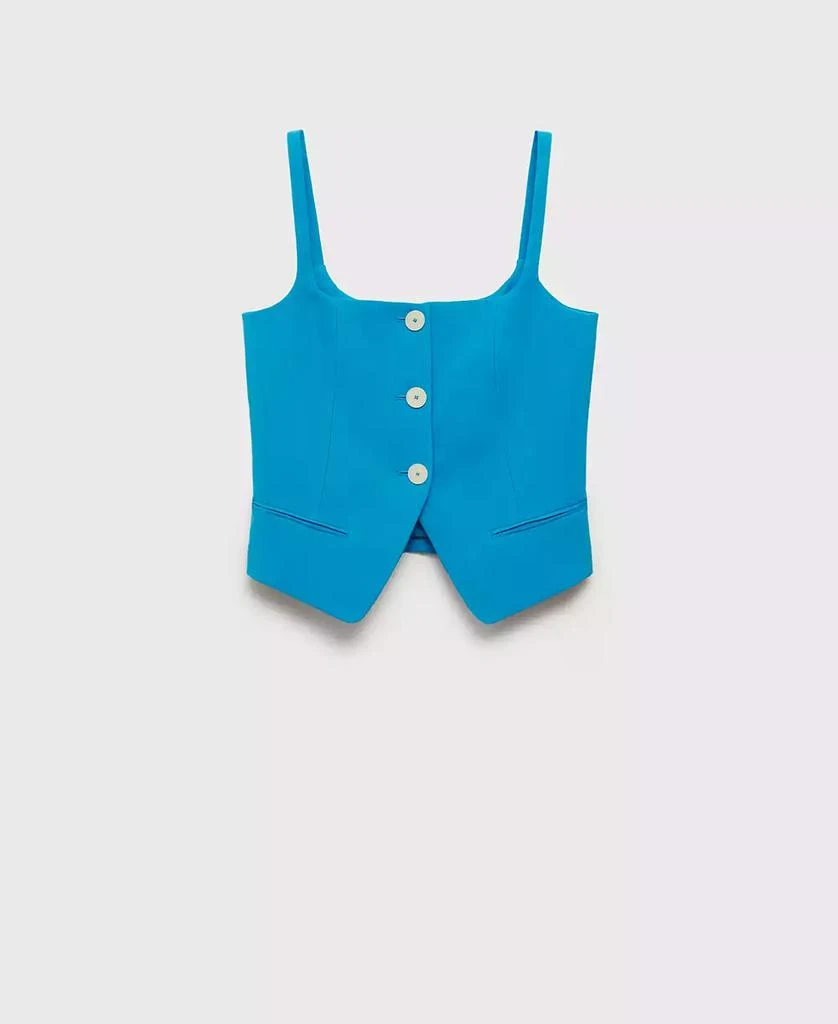 Mango Women's Open Back Suit Vest 3