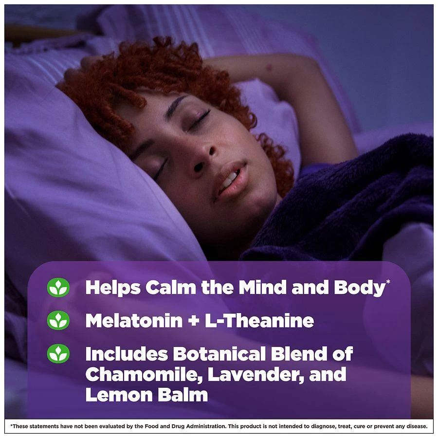 Natrol Sleep+ Calm, Melatonin and L-Theanine, Gummies Strawberry 8