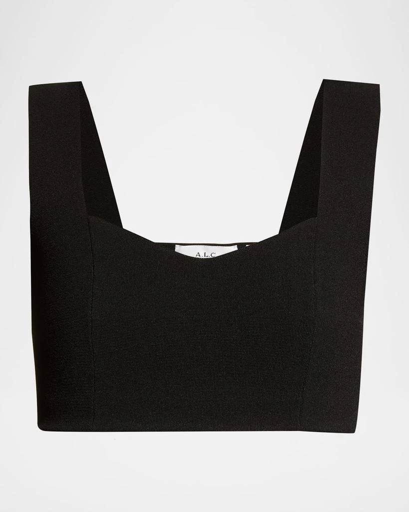 A.L.C. Jordana Seamed Cropped Bra Top