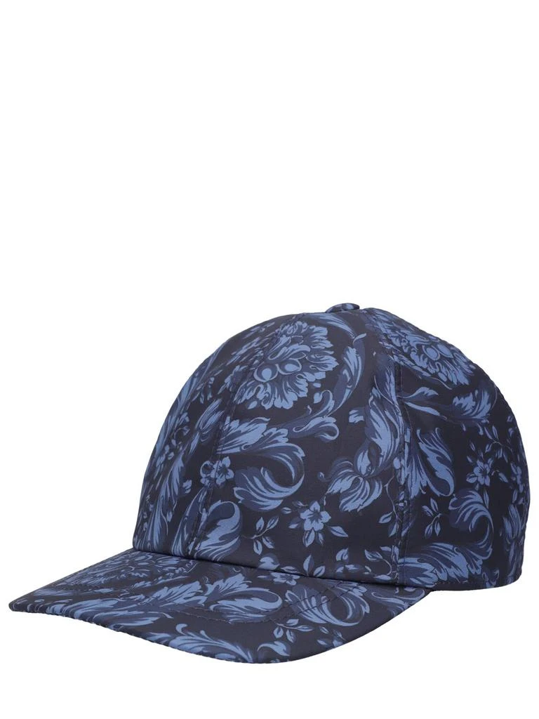 Versace Baroque Print Nylon Baseball Hat 1