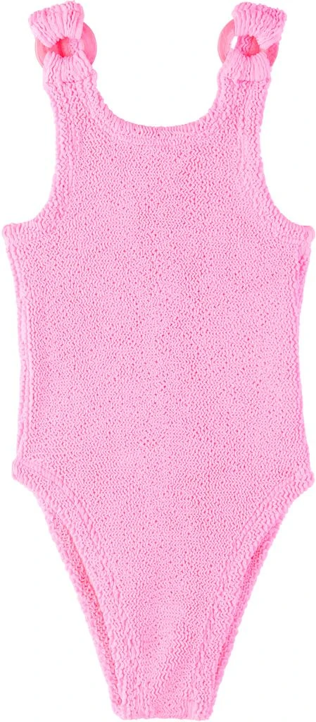 Hunza G Baby Pink Domino Swimsuit