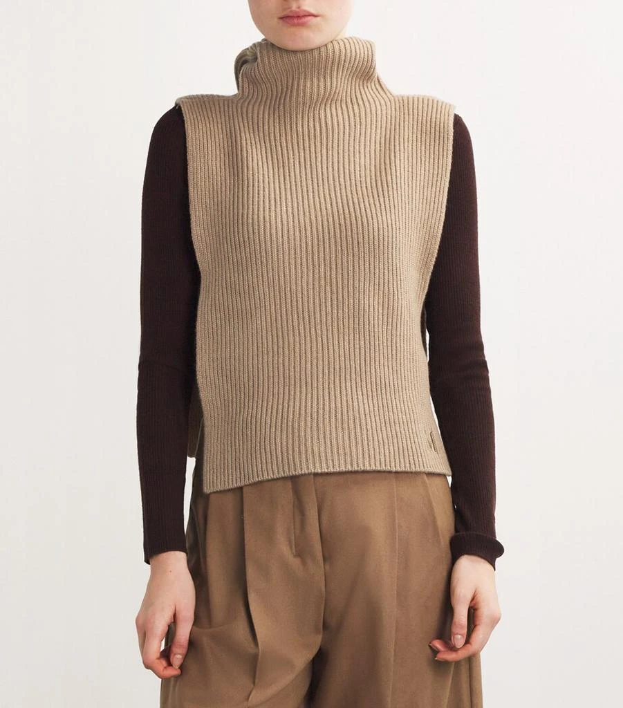Max Mara Cashmere Hooded Sleeveless Sweater 3