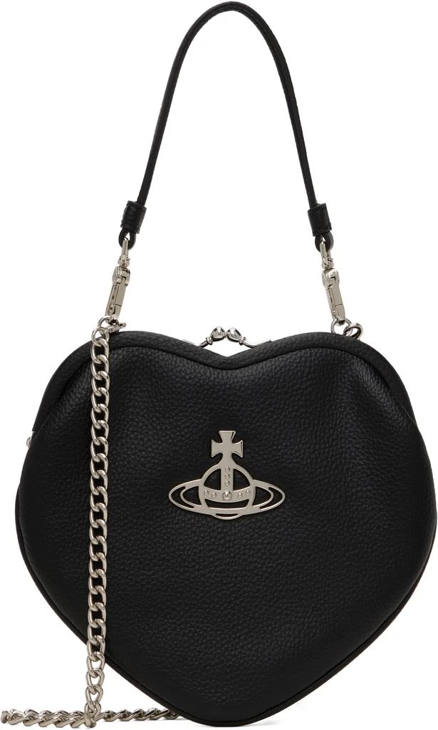 Vivienne Westwood Black Belle Heart Frame Bag 1