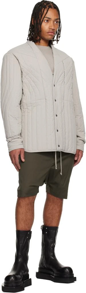 Rick Owens Khaki Concordians Rick
s Pods Shorts 4