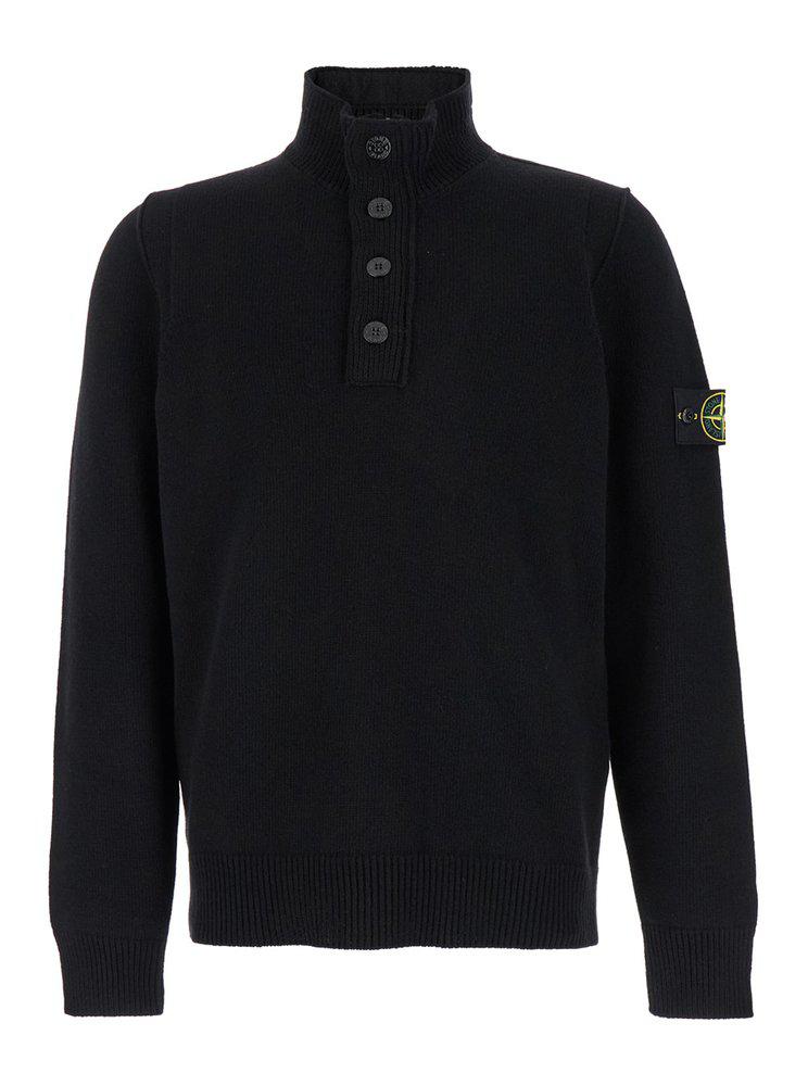 Stone Island Stone Island Mock Neck Knitted Jumper