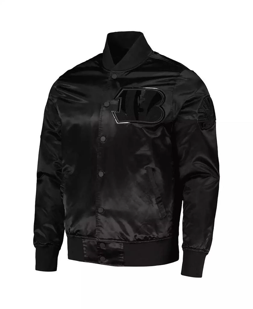 Pro Standard Men's Joe Burrow Black Cincinnati Bengals Player Full-Snap Jacket 3