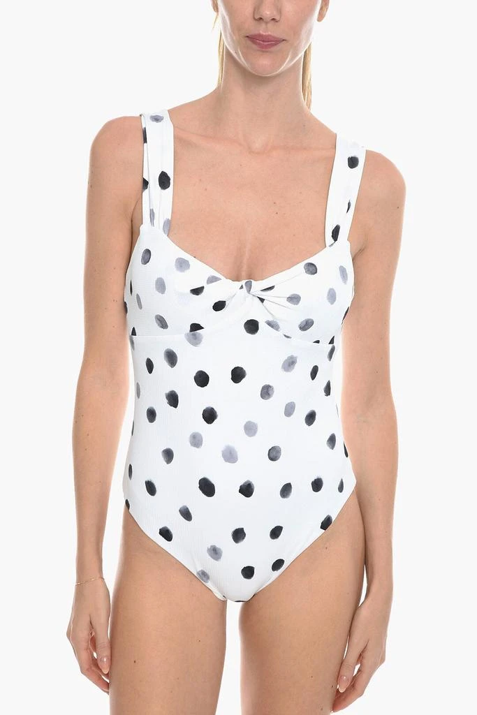 Marysia Polka Dots Lehi One-Piece Swimsuit With Bow On The Front Xs Standard Size 1