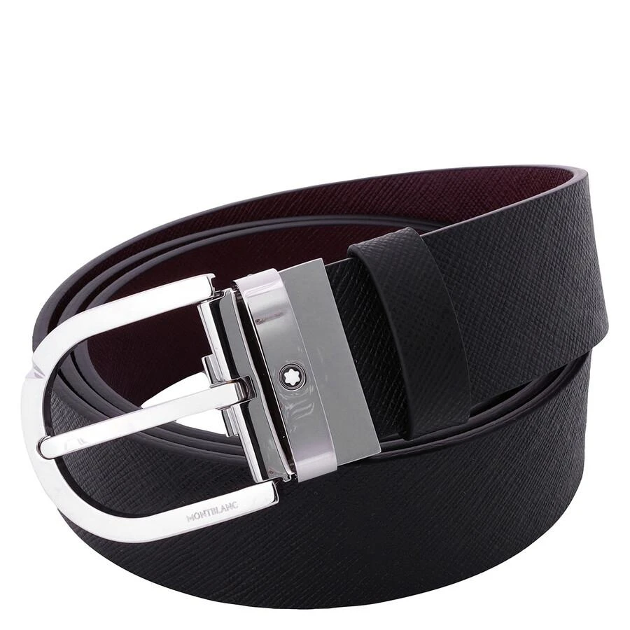 MontBlanc Horseshoe Buckle 35 Reversible Leather Belt
