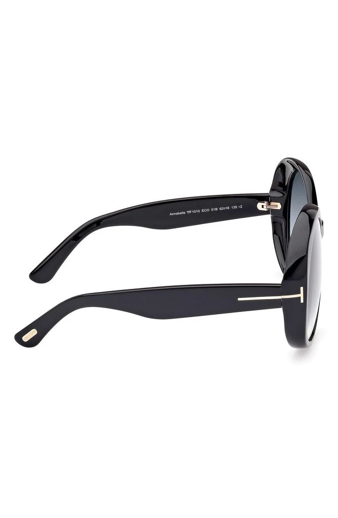 Tom Ford Annabelle 62mm Gradient Oversize Round Sunglasses 4